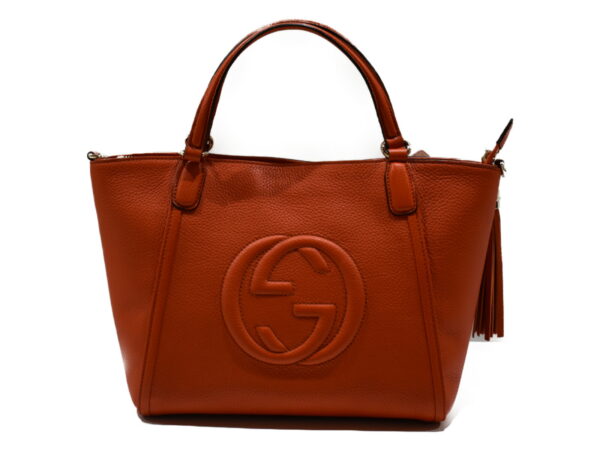 imgrc0075228792 Gucci Soho 2WAY Handbag Leather Orange