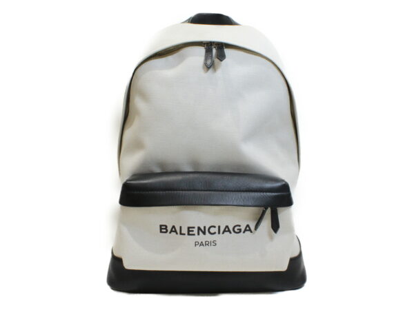 imgrc0075240921 Balenciaga Leather Backpack White Black