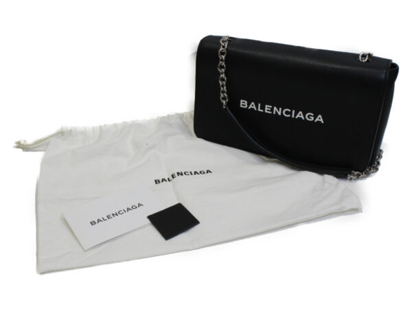 imgrc0075242811 Balenciaga Everyday Leather Shoulder Bag Black