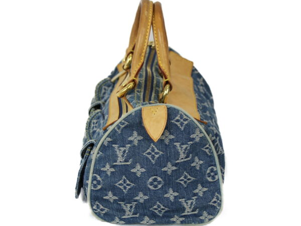 imgrc0075245156 Louis Vuitton Neo Speedy Handbag Monogram Denim Blue