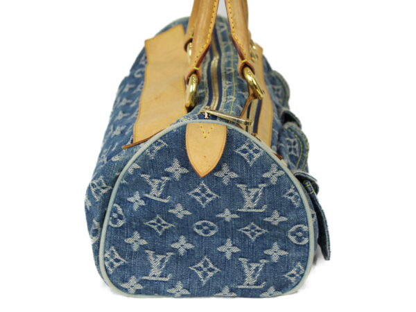 imgrc0075245157 Louis Vuitton Neo Speedy Handbag Monogram Denim Blue