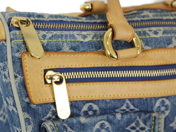 imgrc0075245165 Louis Vuitton Neo Speedy Handbag Monogram Denim Blue