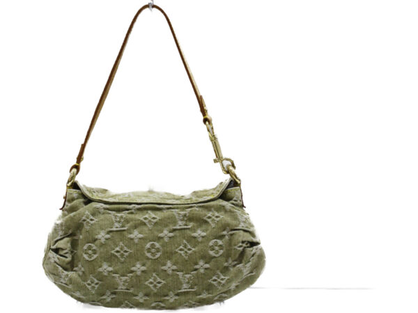 imgrc0075295018 Louis Vuitton Mini Pleaty Shoulder Bag Monogram Denim Khaki