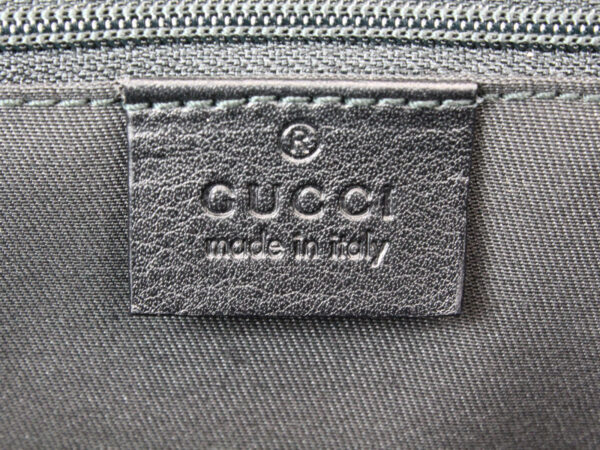 imgrc0075332770 Gucci Sherry Line Bag Canvas Leather Black