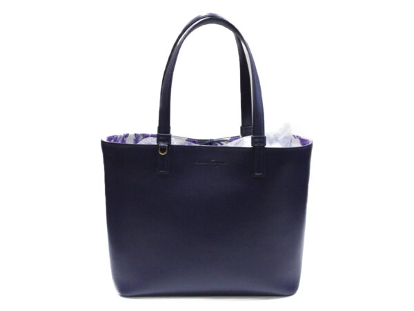 imgrc0075416567 Ferragamo Flower Tote Bag Navy