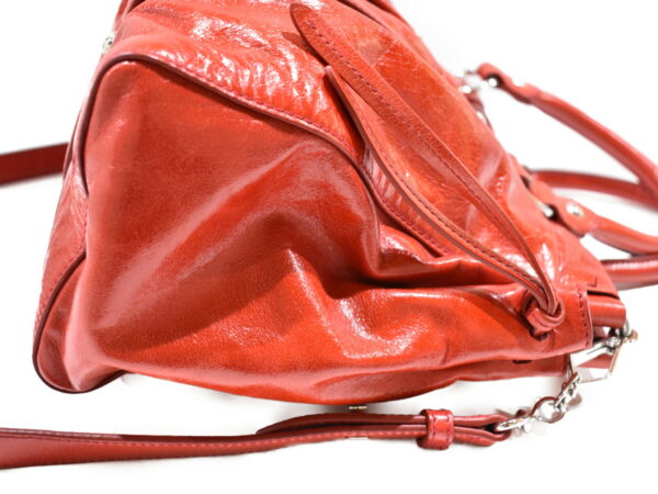 imgrc0075484400 Miu Miu 2WAY Shoulder Bag Crossbody Leather Wrinkled Red