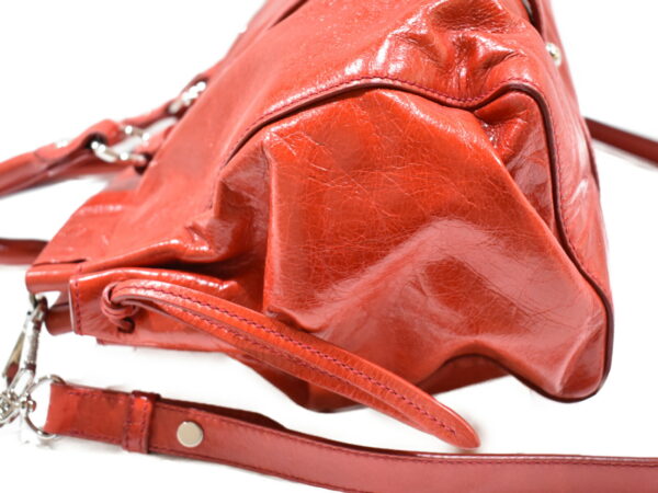 imgrc0075484401 Miu Miu 2WAY Shoulder Bag Crossbody Leather Wrinkled Red