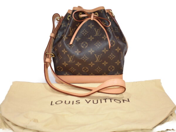 imgrc0075605948 Louis Vuitton Noe BB Shoulder Bag Monogram Brown Beige