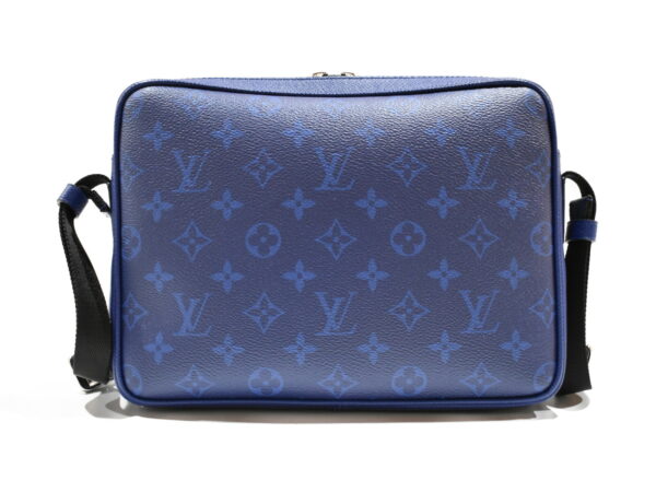 imgrc0075606148 Louis Vuitton Outdoor Messenger PM Shoulder Bag Taiga Monogram Cobalt Blue