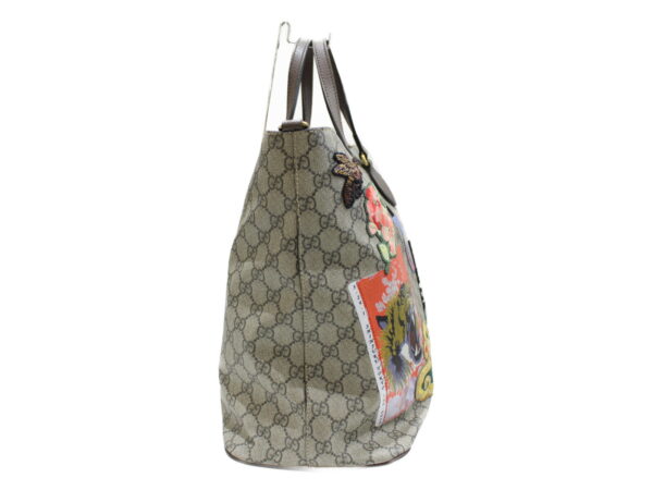 imgrc0075764334 Gucci GG Supreme 2WAY Tote Bag Canvas Leather Beige