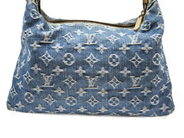 imgrc0075946840 Louis Vuitton Baggy PM Handbag Monogram Denim Blue