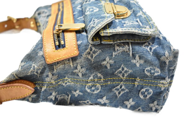 imgrc0075946842 Louis Vuitton Baggy PM Handbag Monogram Denim Blue