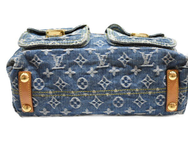 imgrc0075946843 Louis Vuitton Baggy PM Handbag Monogram Denim Blue