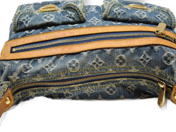 imgrc0075946844 Louis Vuitton Baggy PM Handbag Monogram Denim Blue