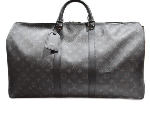 imgrc0076009327 Louis Vuitton Keepall Bandouliere 55 Travel Bag Monogram Eclipse Gray