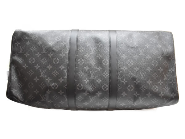 imgrc0076009331 Louis Vuitton Keepall Bandouliere 55 Travel Bag Monogram Eclipse Gray