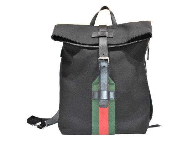 imgrc0076155719 Gucci Techno Canvas Backpack Black