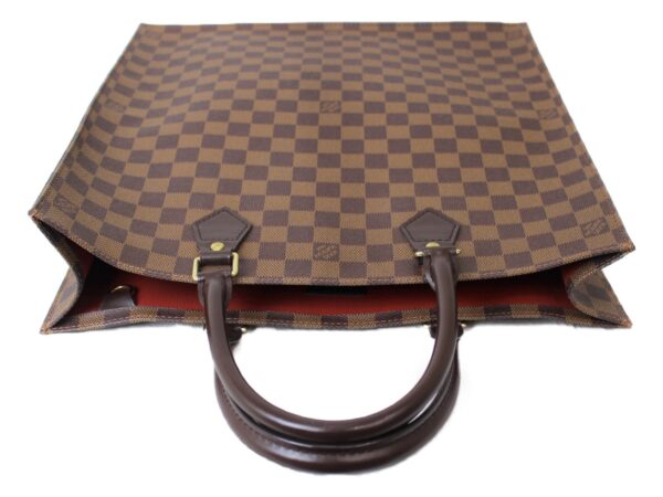 imgrc0076162720 Louis Vuitton Sac Plat Tote Bag Damier Ebene Brown x Red