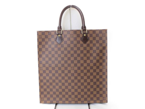 imgrc0076162721 Louis Vuitton Sac Plat Tote Bag Damier Ebene Brown x Red