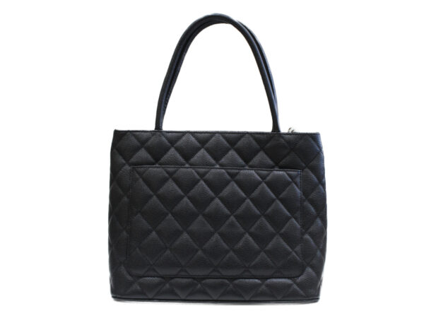 imgrc0076189911 Chanel Reprint Caviar Skin Tote Bag Black