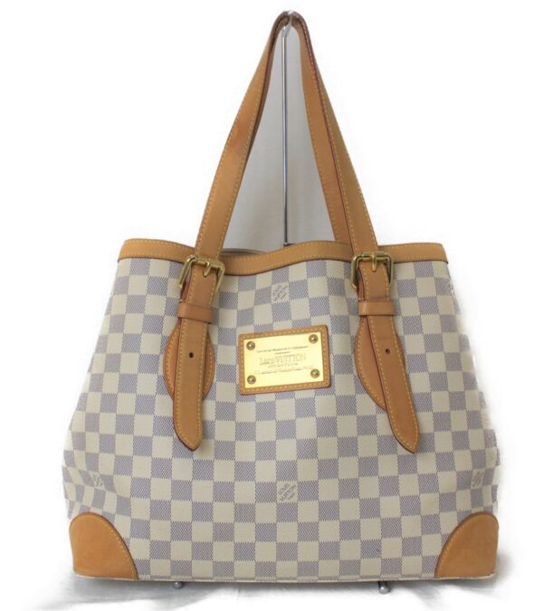 imgrc0076196884 Louis Vuitton Hampstead Mm Handbag Damier Azur White