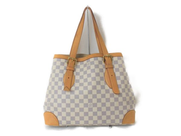 imgrc0076196885 Louis Vuitton Hampstead Mm Handbag Damier Azur White