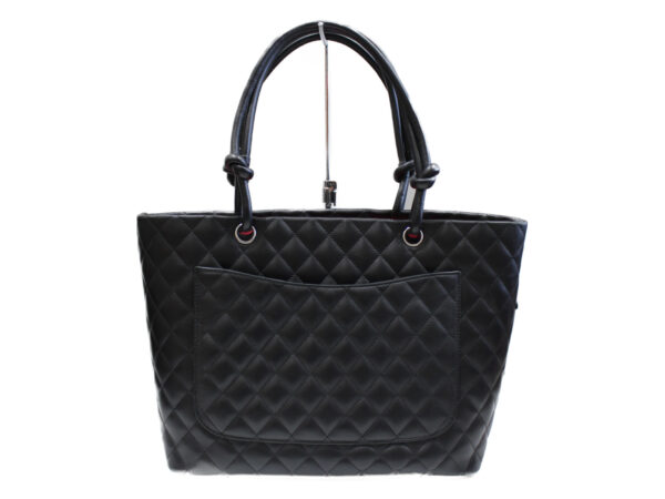 imgrc0076205810 Chanel Cambon Tote Bag Black Calfskin