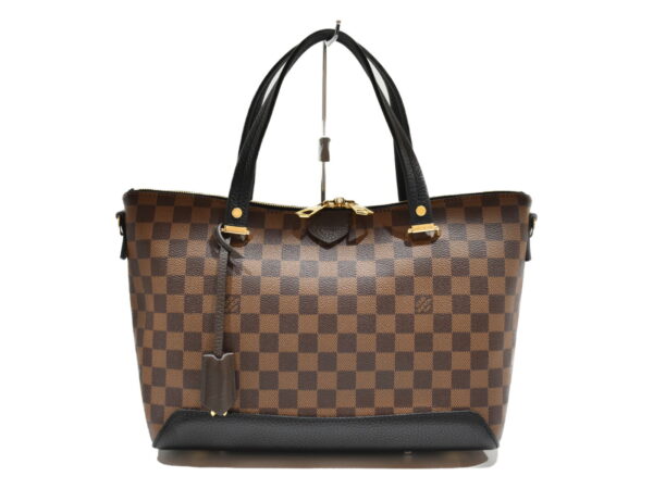 imgrc0076225582 Louis Vuitton Hyde Park Tote Bag Damier Ebene Black Brown