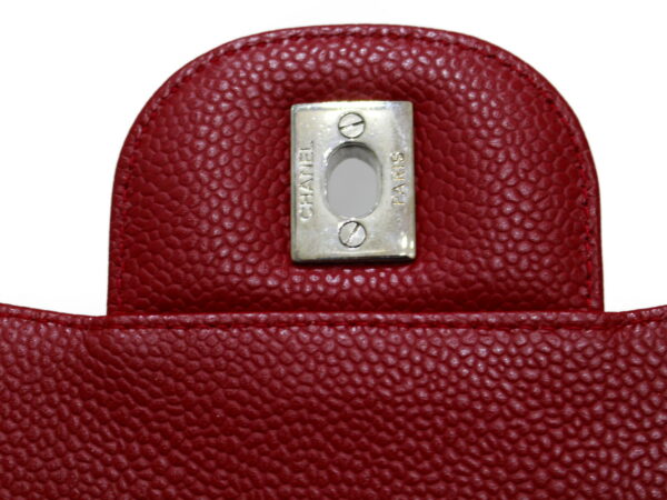 imgrc0076292678 Chanel Caviar Skin Chain Shoulder Bag Red