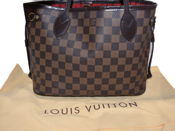 imgrc0076299800 Louis Vuitton Neverfull PM Tote Bag Damier Ebene Brown