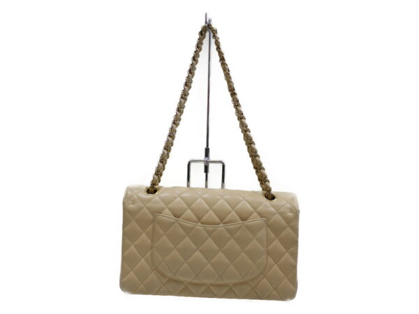 imgrc0076305149 Chanel W Flap Chain Shoulder Bag Caviar Skin Beige