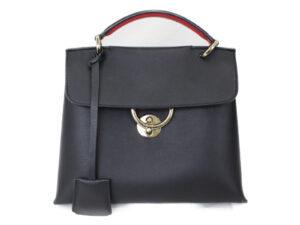 imgrc0076307534 Prada Logo Commuting Saffiano Leather Shoulder Bag Black