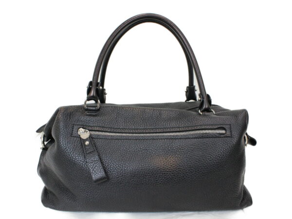 imgrc0076307717 Salvatore Ferragamo Gancini Handbag Leather Black