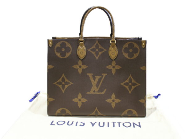 imgrc0076363484 Louis Vuitton On the Go GM Tote Bag Giant Monogram Brown