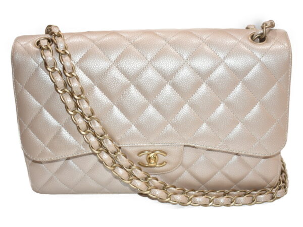 imgrc0076364722 Chanel Classic Grained Calfskin Handbag Champagne Pink