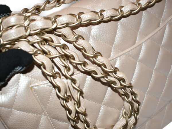 imgrc0076364732 Chanel Classic Grained Calfskin Handbag Champagne Pink