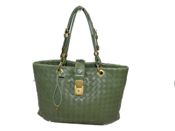 imgrc0076379095 Bottega Veneta Handbag Leather Green