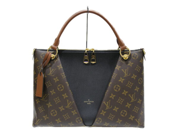 imgrc0076387001 Louis Vuitton V Tote Handbag Monogram Brown