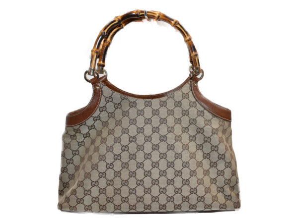 imgrc0076408009 Gucci Bamboo Tote Bag Beige Canvas