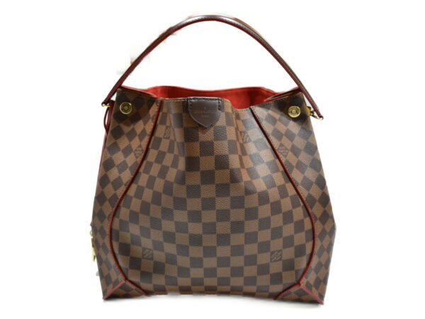 imgrc0076555739 Louis Vuitton Kaisa Hobo Shoulder Bag Damier Ebene Red