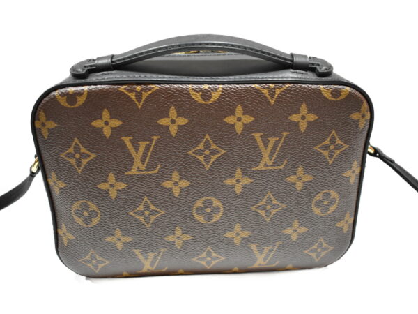 imgrc0076607541 Louis Vuitton Saintonge Shoulder Bag Monogram Brown Black