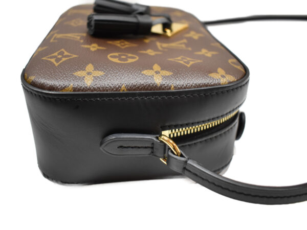 imgrc0076607543 Louis Vuitton Saintonge Shoulder Bag Monogram Brown Black