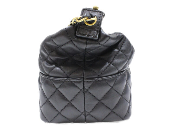 imgrc0076680510 Chanel 2WAY Lambskin Matelasse Shoulder Bag Black