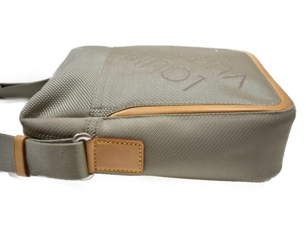 imgrc0076695395 Louis Vuitton Citadan Jean Canvas Shoulder Bag Khaki