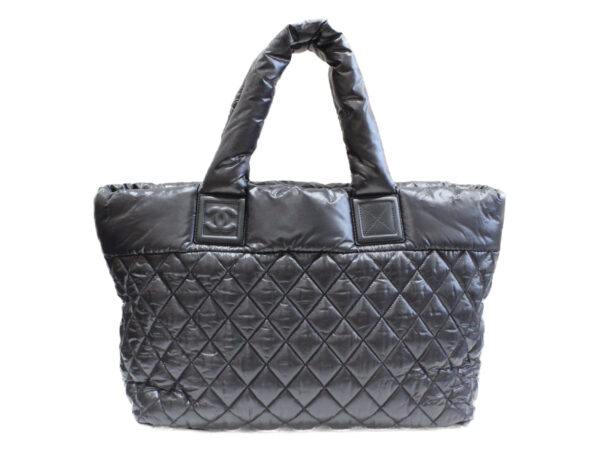 imgrc0076711138 Chanel Coco Cocoon Nylon Handbag Black