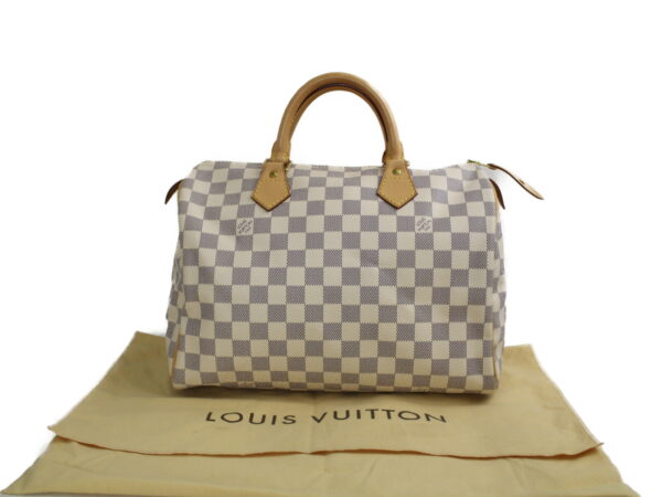 imgrc0076715676 Louis Vuitton Speedy 30 Damier Azur Handbag