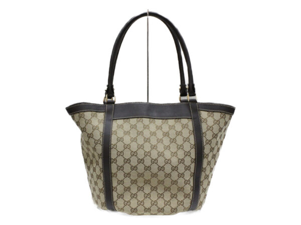 imgrc0076732937 Gucci GG Canvas Tote Bag Brown