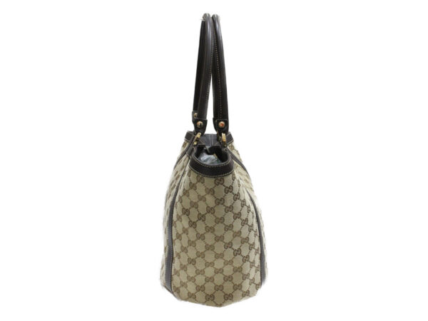 imgrc0076732938 Gucci GG Canvas Tote Bag Brown