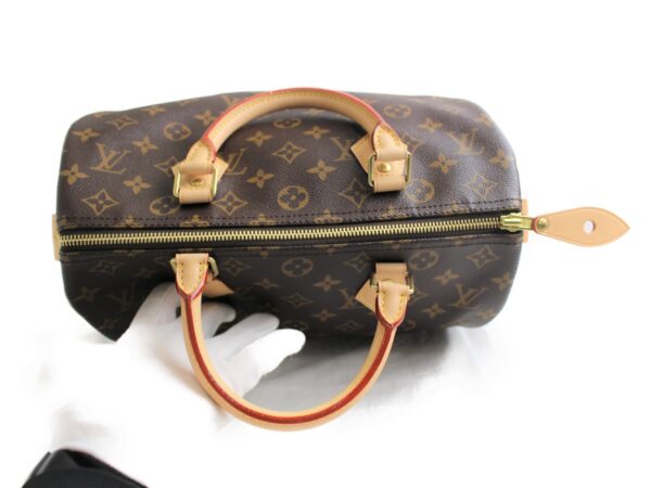 imgrc0076781641 Louis Vuitton Speedy 30 Handbag Monogram Canvas Brown