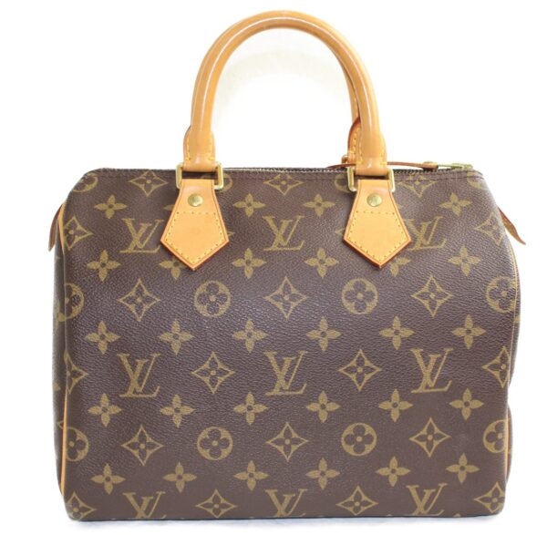 imgrc0076781648 Louis Vuitton Speedy 25 Handbag Monogram Canvas Brown